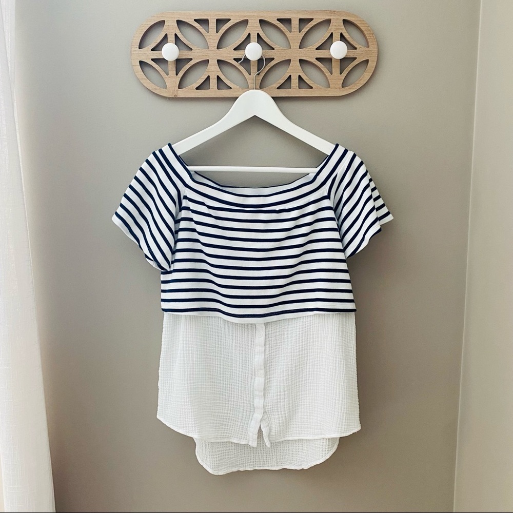 Postmark by Anthro. Layered Blouse Sz Small